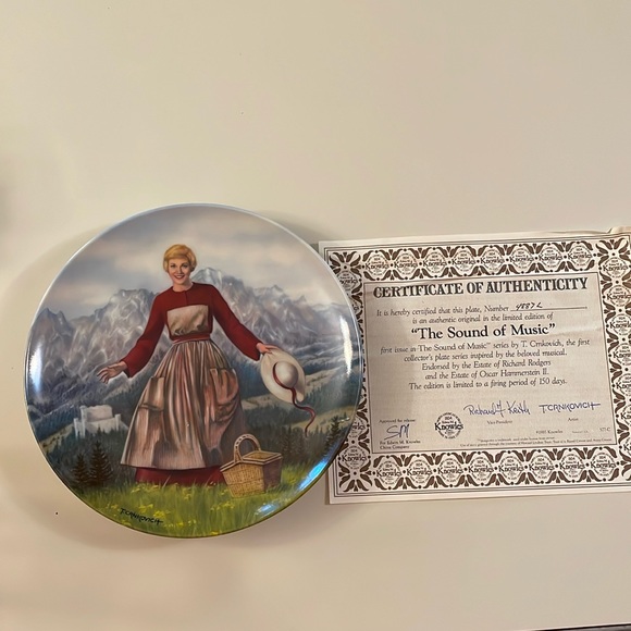 Knowles Other - 1986 Knowles The Sound Of Music Collectors Plate w/ Certificate of Authenticity